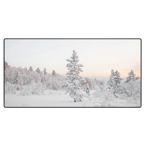 Dagmar Pels Snow Landscape Winter Wonderland Desk Mat