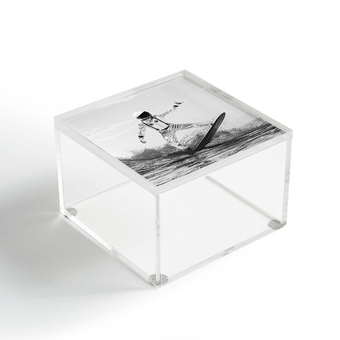 Dagmar Pels Space Surfer Black And White Acrylic Box