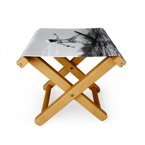 Dagmar Pels Space Surfer Black And White Folding Stool