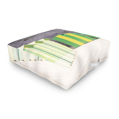 Dagmar Pels Striped Beach Huts Sorrento Outdoor Floor Cushion