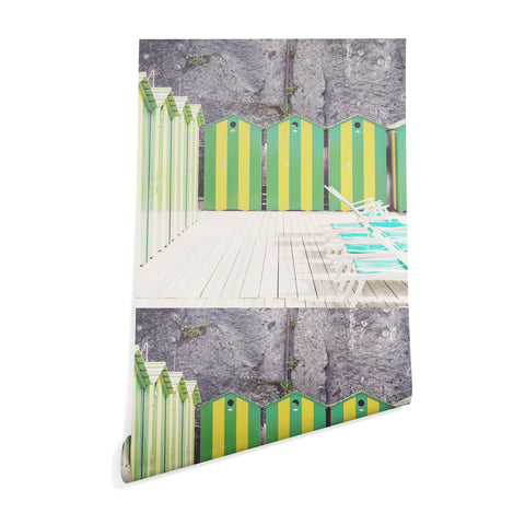 Dagmar Pels Striped Beach Huts Sorrento Wallpaper