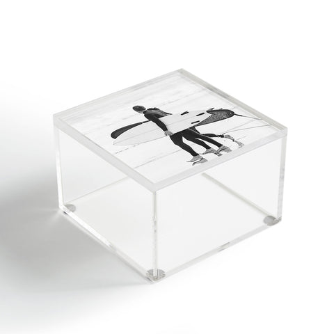 Dagmar Pels Surfer Couple Cool BW Surf Acrylic Box