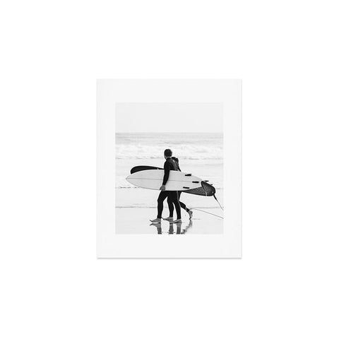 Dagmar Pels Surfer Couple Cool BW Surf Art Print