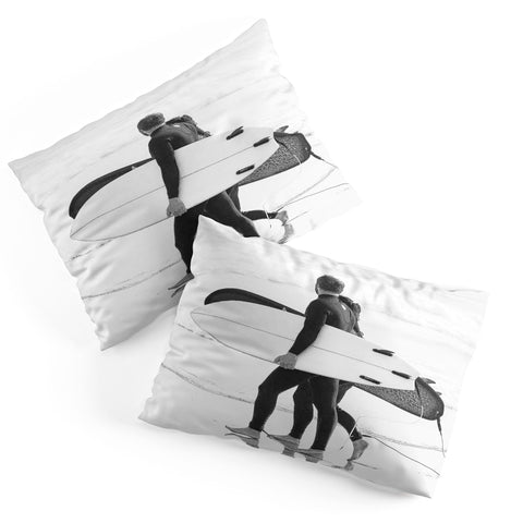 Dagmar Pels Surfer Couple Cool BW Surf Pillow Shams