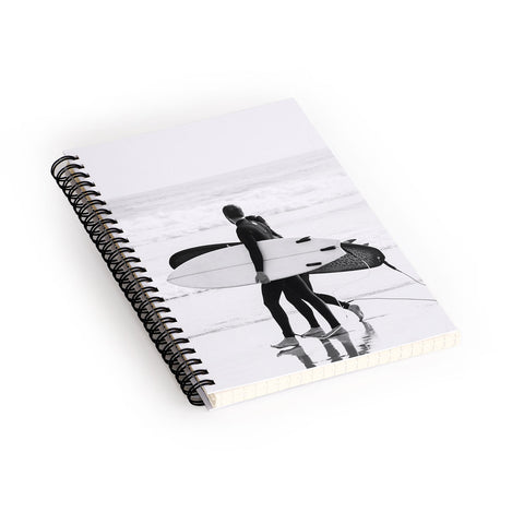 Dagmar Pels Surfer Couple Cool BW Surf Spiral Notebook
