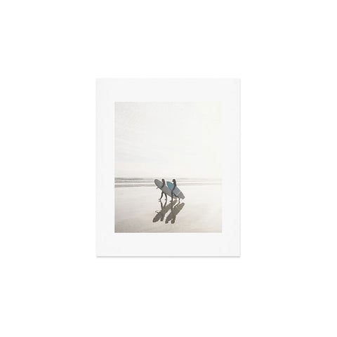 Dagmar Pels Surfer girls Minimalist beach Art Print