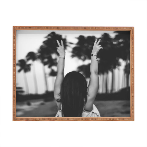 Dagmar Pels The future is female girl Rectangular Tray