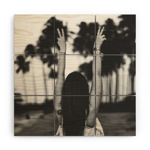 Dagmar Pels The future is female girl Wood Wall Mural