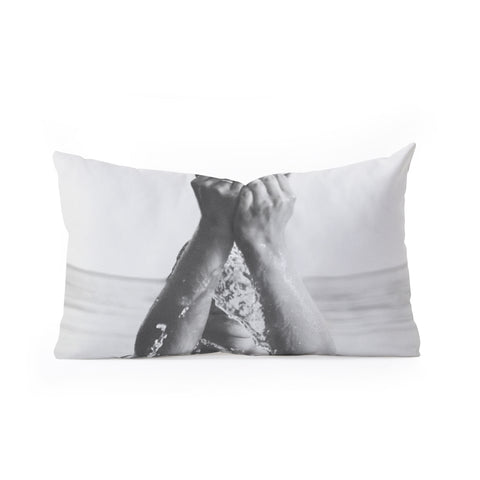 Dagmar Pels Wild and free just like the sea Oblong Throw Pillow