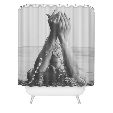 Dagmar Pels Wild and free just like the sea Shower Curtain