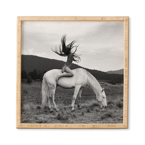 Dagmar Pels Wild Horse Girl Black Framed Wall Art