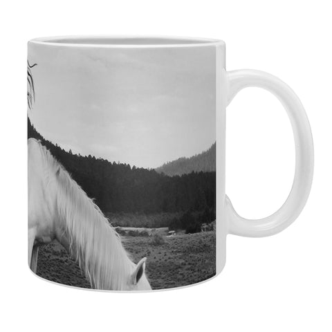 Dagmar Pels Wild Horse Girl Black Coffee Mug