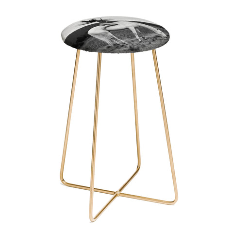 Dagmar Pels Wild Horse Girl Black Counter Stool