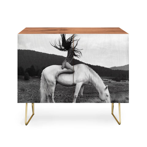 Dagmar Pels Wild Horse Girl Black Credenza