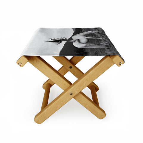 Dagmar Pels Wild Horse Girl Black Folding Stool