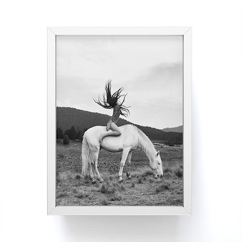 Dagmar Pels Wild Horse Girl Black Framed Mini Art Print
