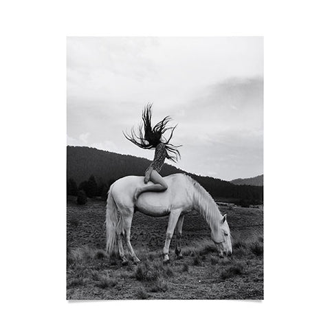 Dagmar Pels Wild Horse Girl Black Poster