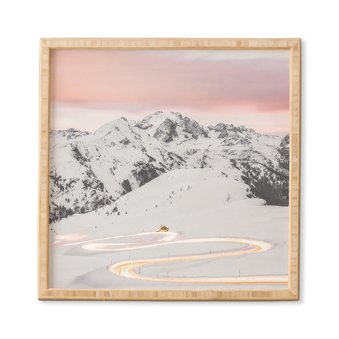 Dagmar Pels Winter landscape in Lapland Framed Wall Art