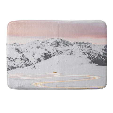 Dagmar Pels Winter landscape in Lapland Memory Foam Bath Mat