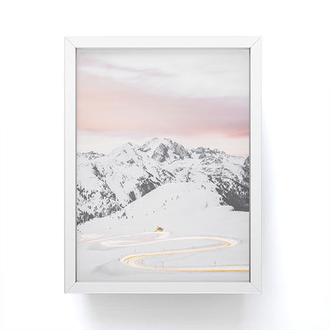 Dagmar Pels Winter landscape in Lapland Framed Mini Art Print