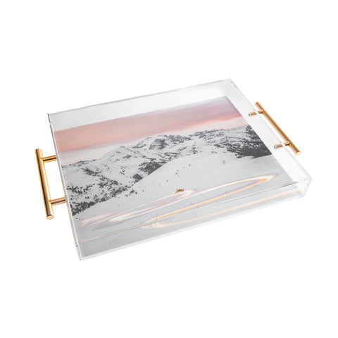 Dagmar Pels Winter landscape in Lapland Acrylic Tray