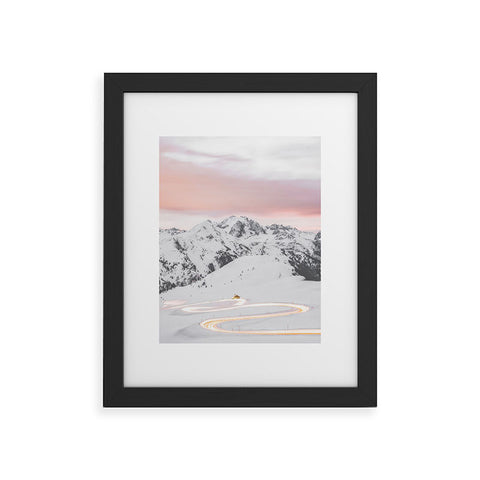 Dagmar Pels Winter landscape in Lapland Framed Art Print