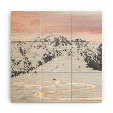 Dagmar Pels Winter landscape in Lapland Wood Wall Mural