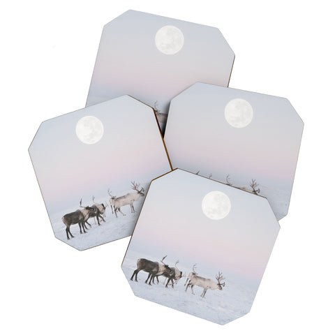 Dagmar Pels Winter Landscape Photo Coaster Set