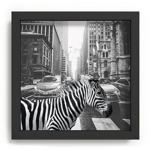 Dagmar Pels Zebra in New York City Recessed Framing Square