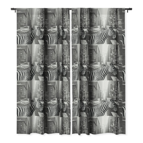 Dagmar Pels Zebra in New York City Blackout Window Curtain
