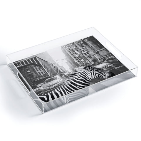 Dagmar Pels Zebra in New York City Acrylic Tray