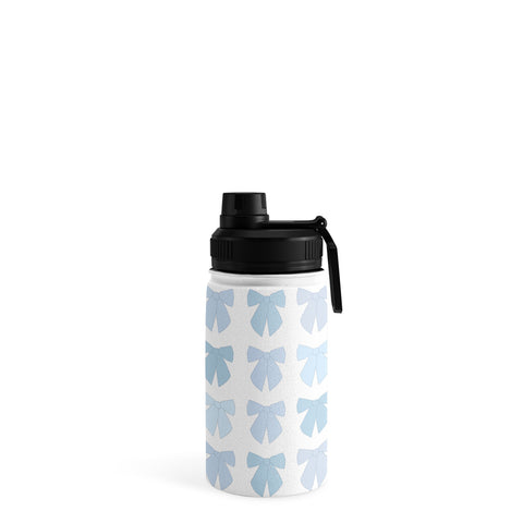 Daily Regina Designs Blue Bows Preppy Coquette Water Bottle