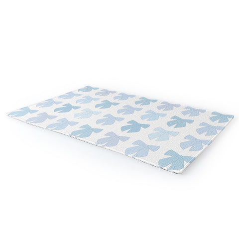 Daily Regina Designs Blue Bows Preppy Coquette Area Rug