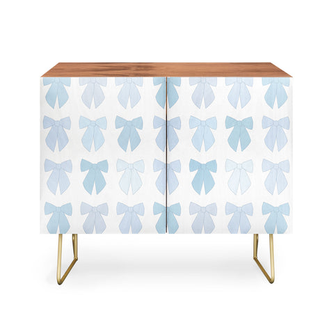 Daily Regina Designs Blue Bows Preppy Coquette Credenza