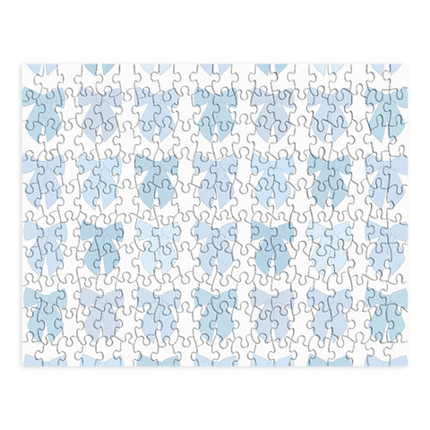 Daily Regina Designs Blue Bows Preppy Coquette Puzzle