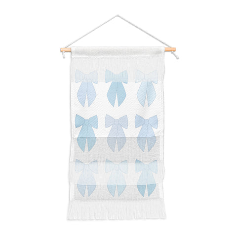 Daily Regina Designs Blue Bows Preppy Coquette Wall Hanging Portrait