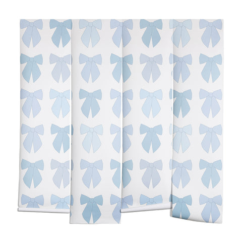Daily Regina Designs Blue Bows Preppy Coquette Wall Mural