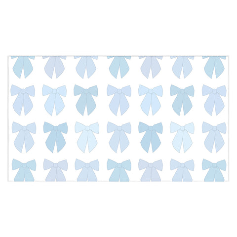 Daily Regina Designs Blue Bows Preppy Coquette Tablecloth