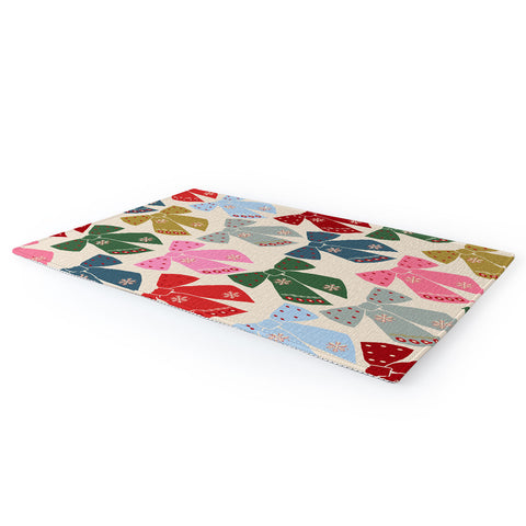 Daily Regina Designs Christmas Bows Coquette Area Rug