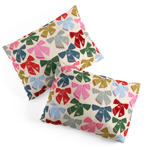 Daily Regina Designs Christmas Bows Coquette Pillow Shams