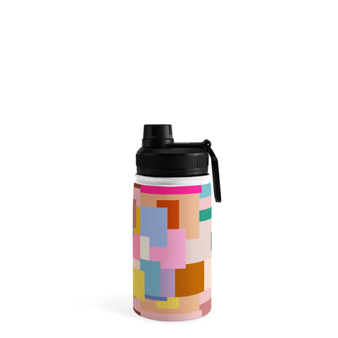 Daily Regina Designs Color Block Print Mid Century Water Bottle