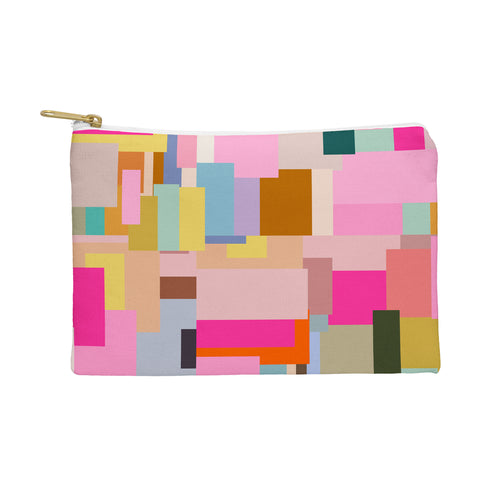Daily Regina Designs Color Block Print Mid Century Pouch
