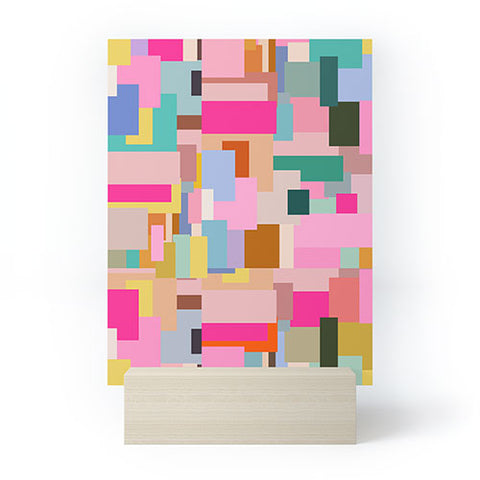 Daily Regina Designs Color Block Print Mid Century Mini Art Print