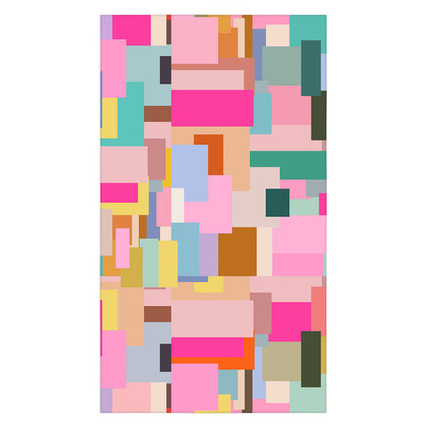 Daily Regina Designs Color Block Print Mid Century Tablecloth