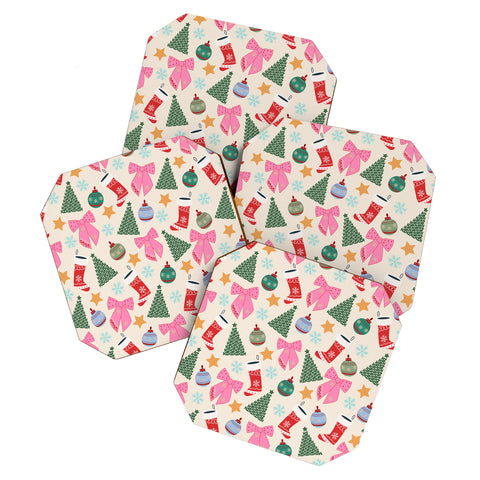 Daily Regina Designs Cute Christmas Coaster Set