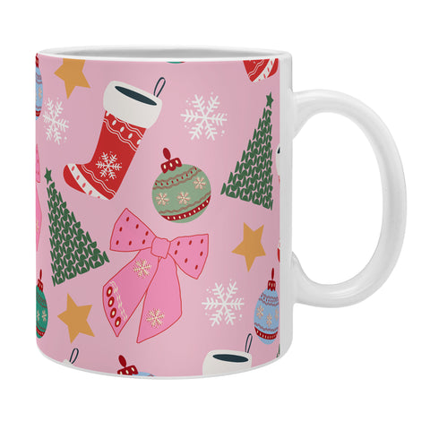 Daily Regina Designs Cute Christmas Pink Coffee Mug