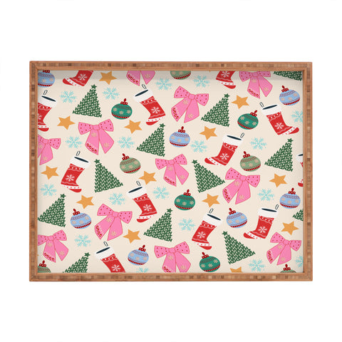 Daily Regina Designs Cute Christmas Rectangular Tray