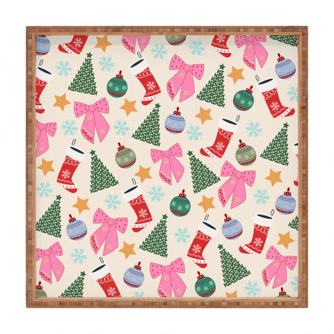 Daily Regina Designs Cute Christmas Square Tray