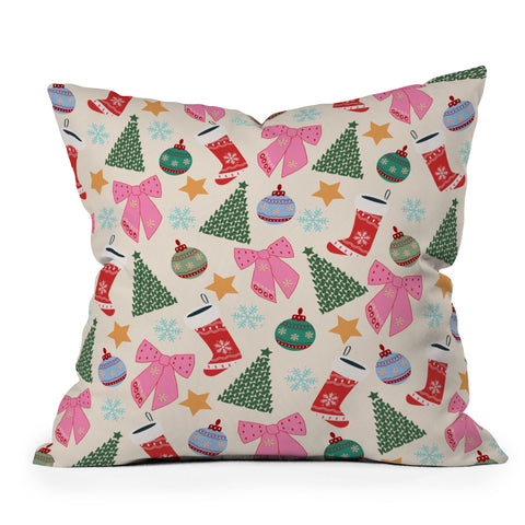 Daily Regina Designs Cute Christmas Outdoor Throw Pillow