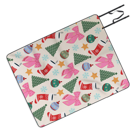 Daily Regina Designs Cute Christmas Picnic Blanket